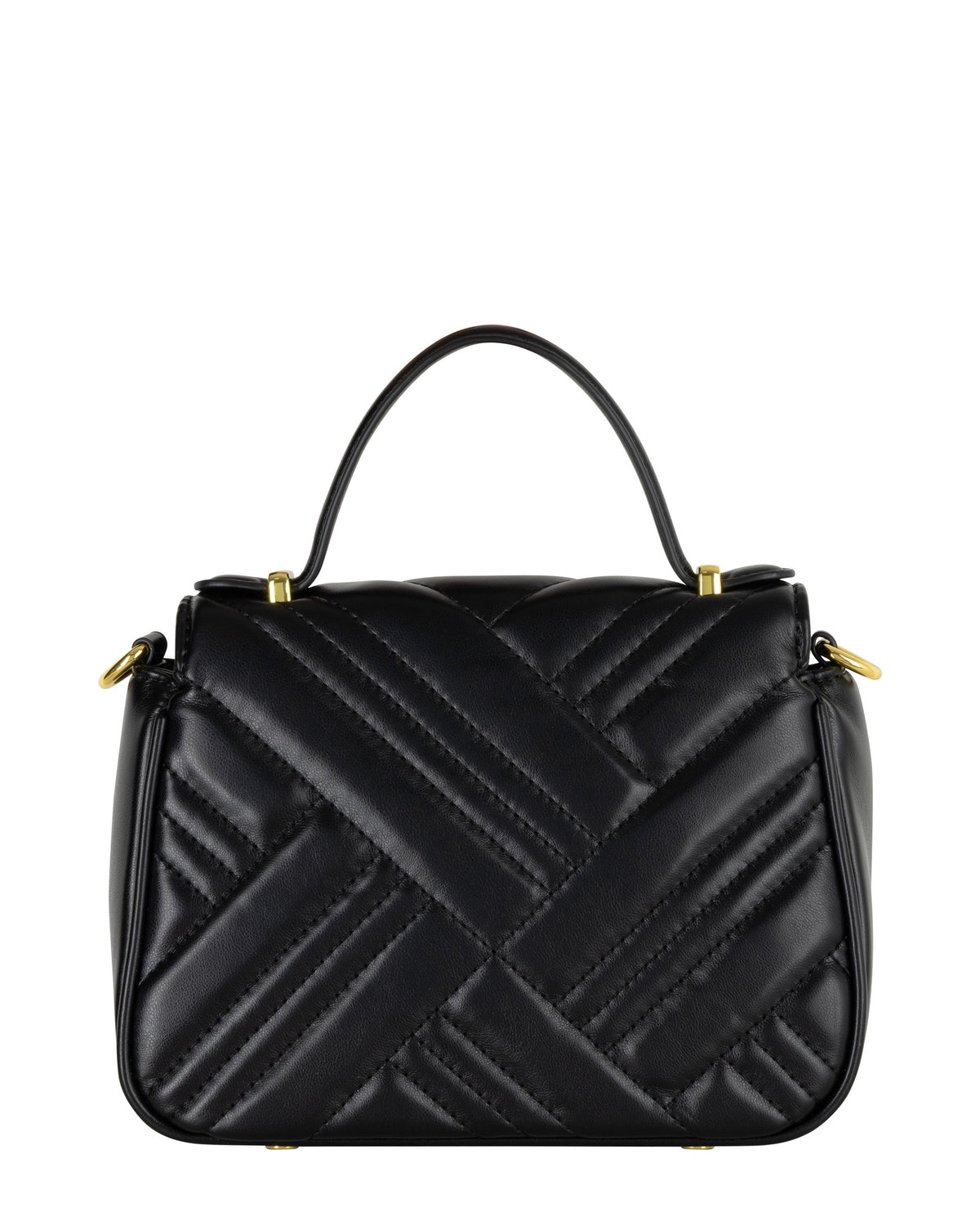 Women's Gabriella G Katty Handle Flap Bag Black