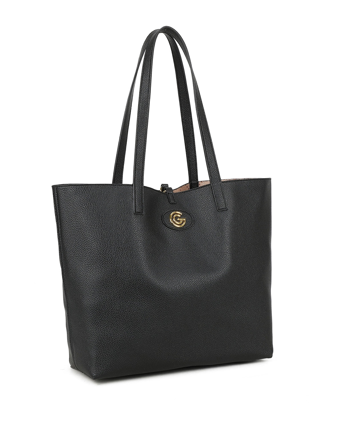 Women's Gabriella G Luana Reversible Shopping Bag Black