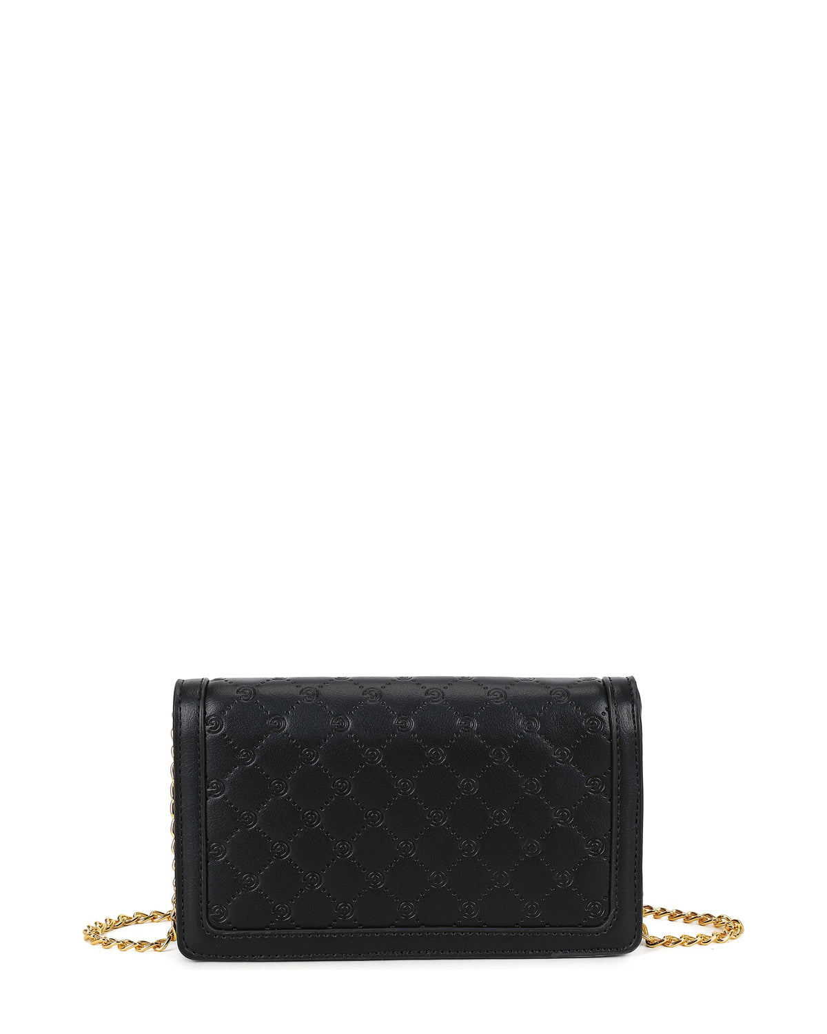 Women's Gabriella G Queen Wallet on Chain Black