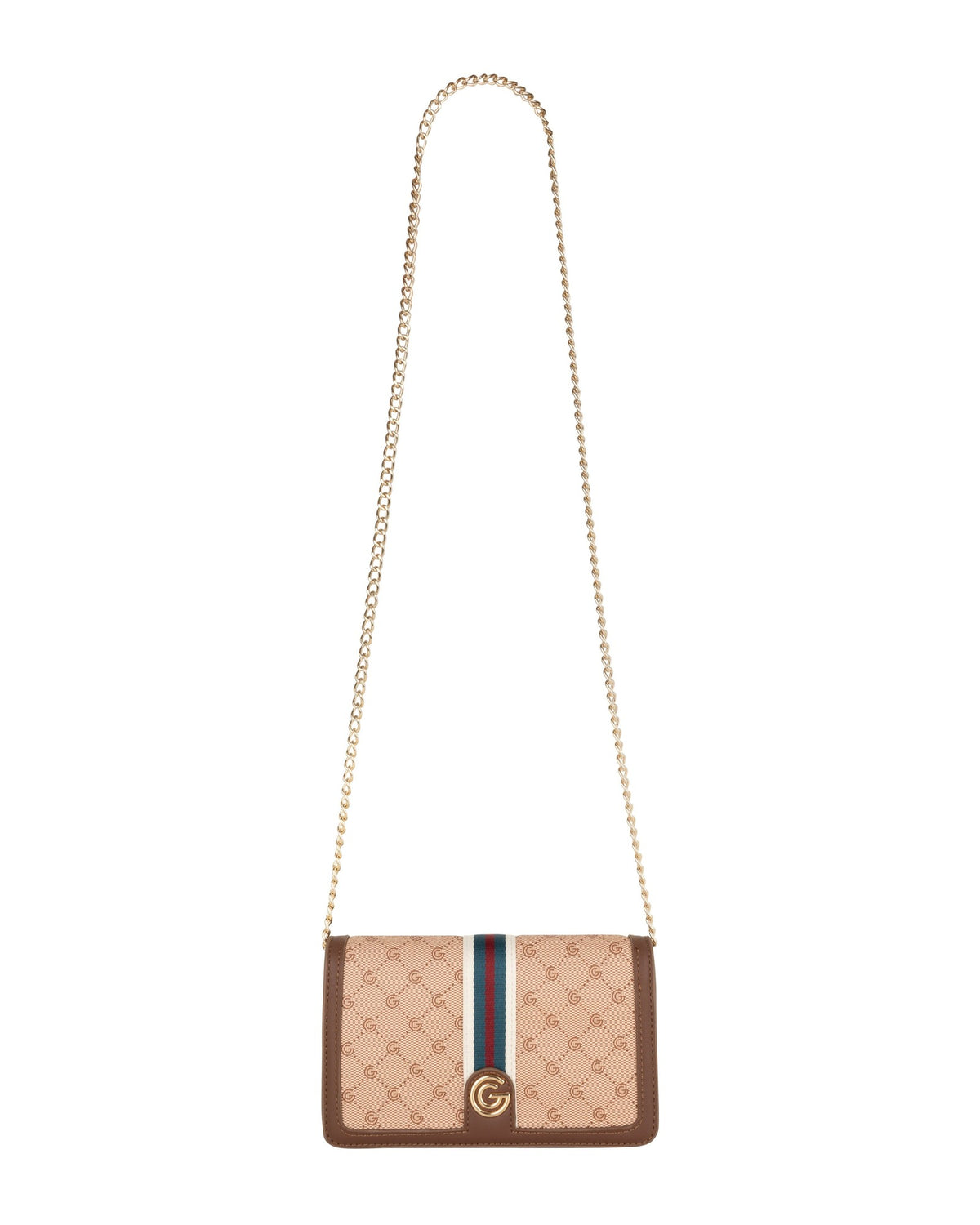 Women's Gabriella G Queen Wallet on Chain Cream