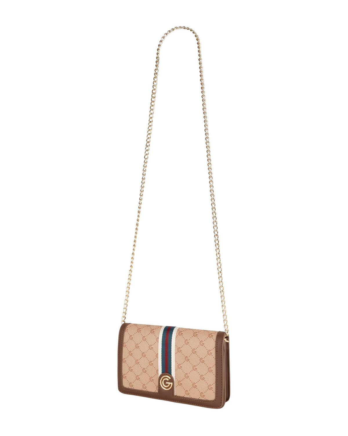 Women's Gabriella G Queen Wallet on Chain Cream