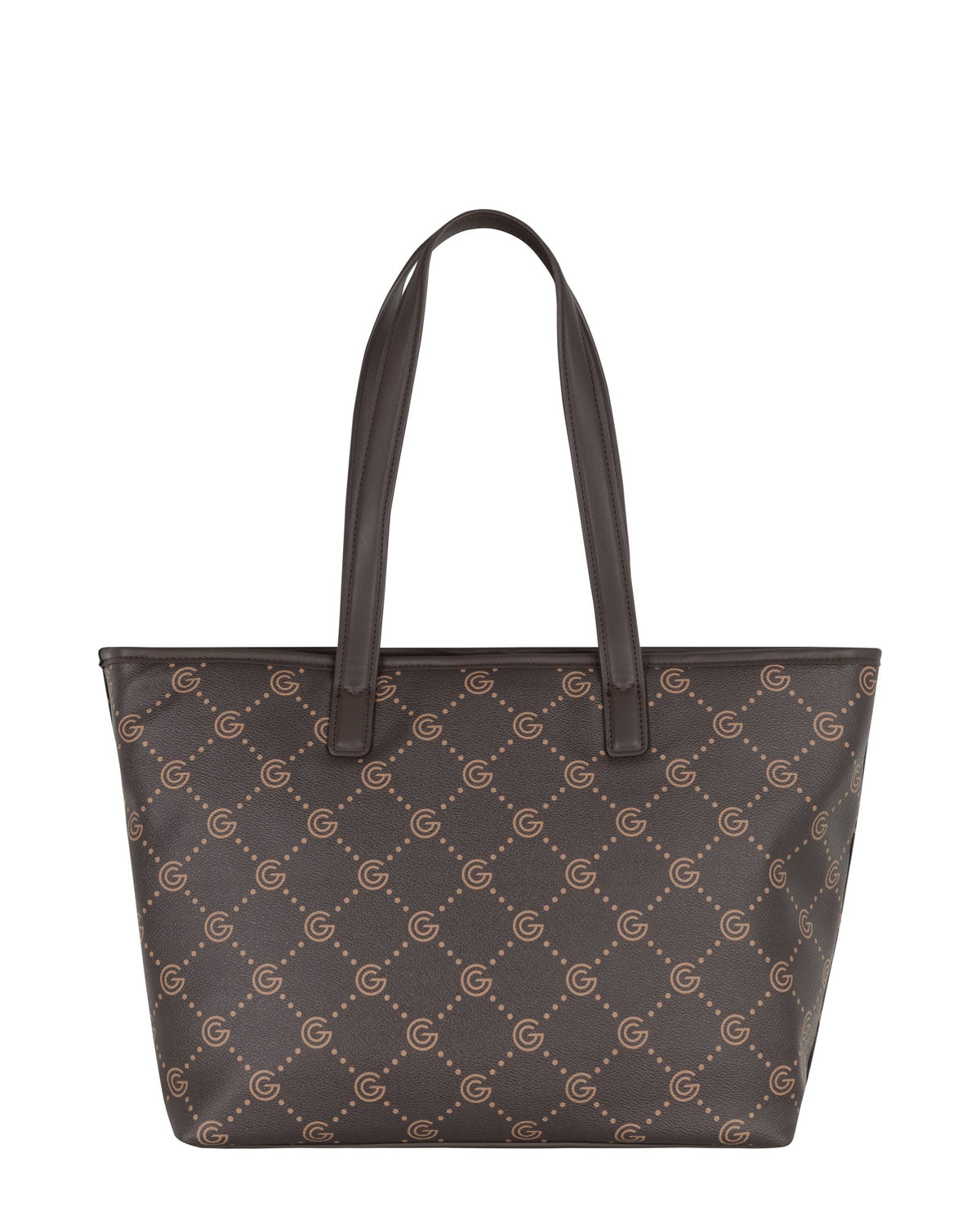 Women's Gabriella G Tiziana Bicolor Monogram Shopping Bag Brown