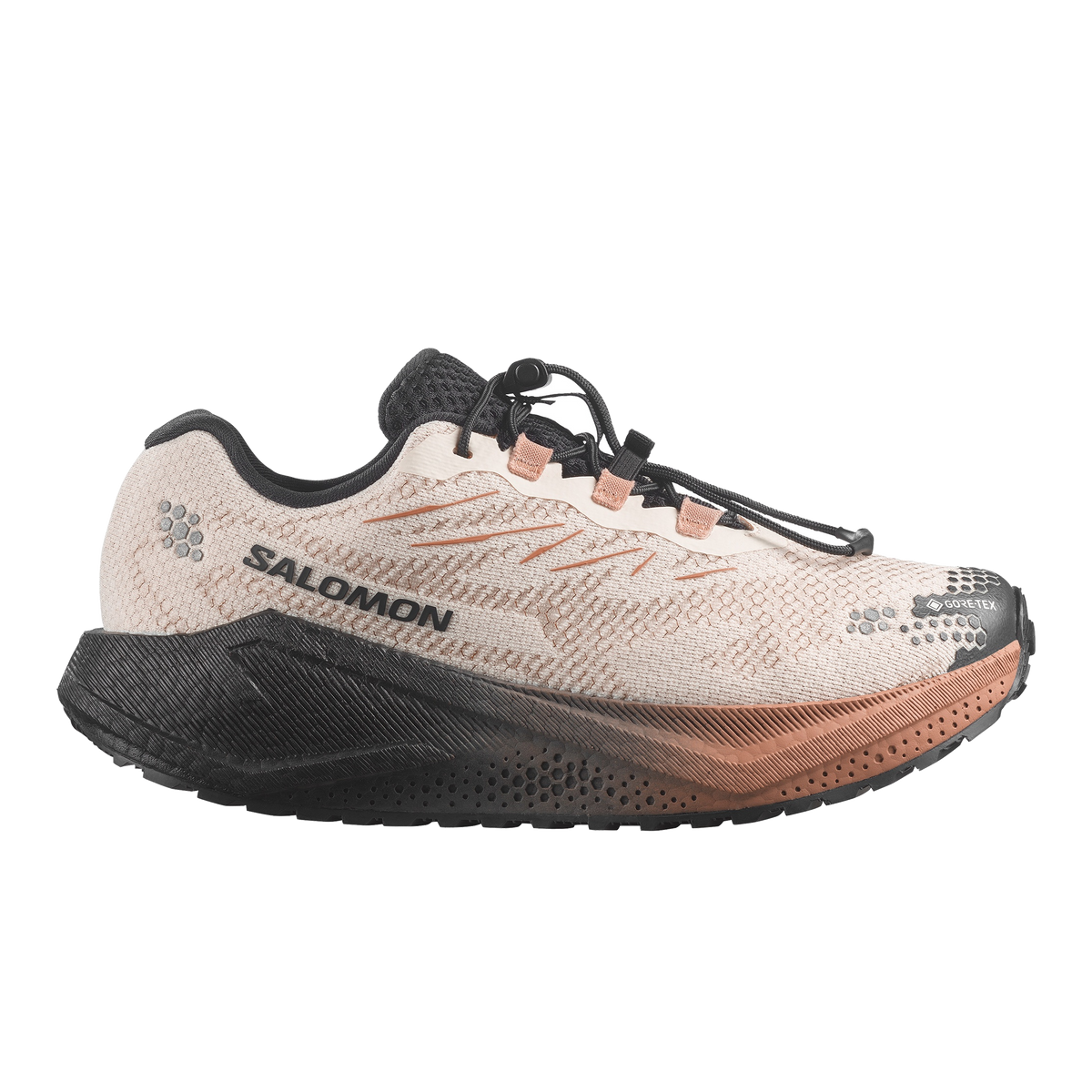 Womens Salomon Aero Blaze 4 Grvl Gtx Vanilla Ice/Black Trainers