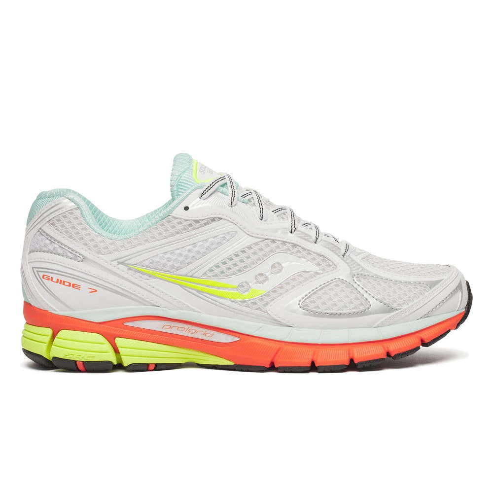 Women's Saucony Progrid Guide 7 White Multi Trainers