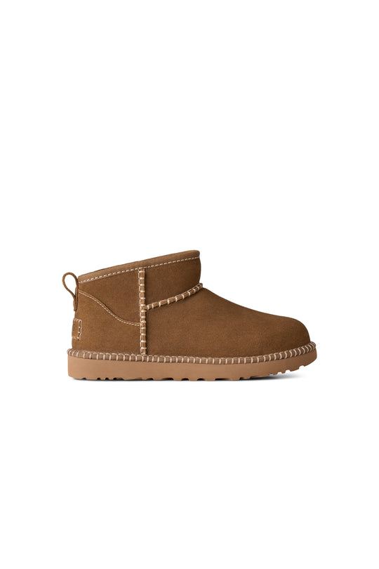 Women's UGG Classic Ultra Mini Botanic Boot in Light Bronze