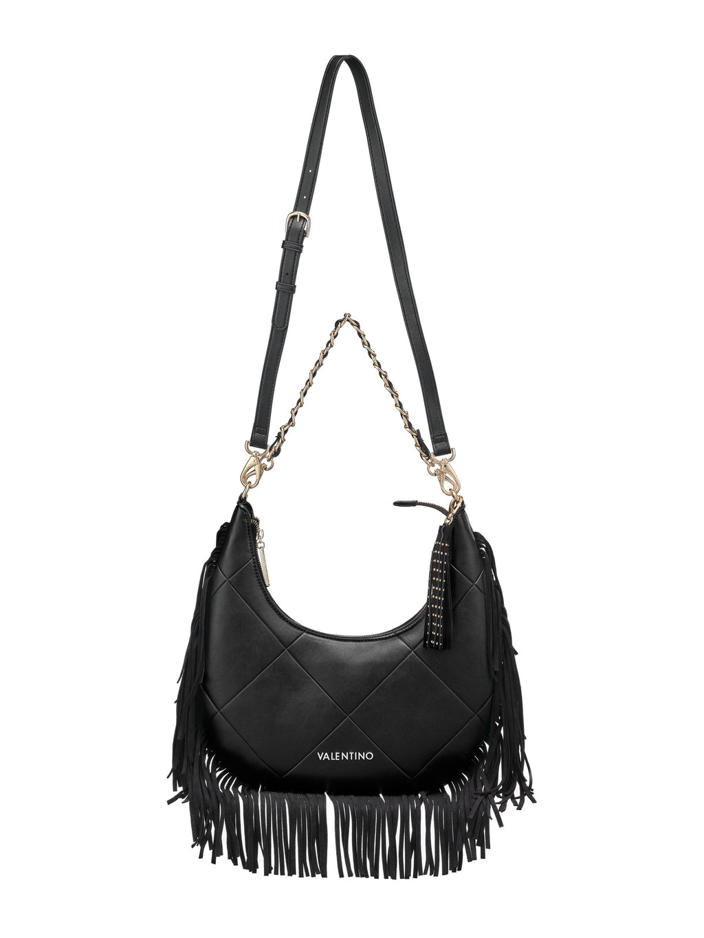 Women's Valentino Astrid Hobo Bag In Black