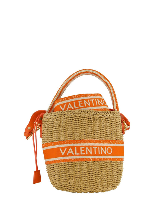 Women's Valentino Boho Bucket Bag in Natural Orange
