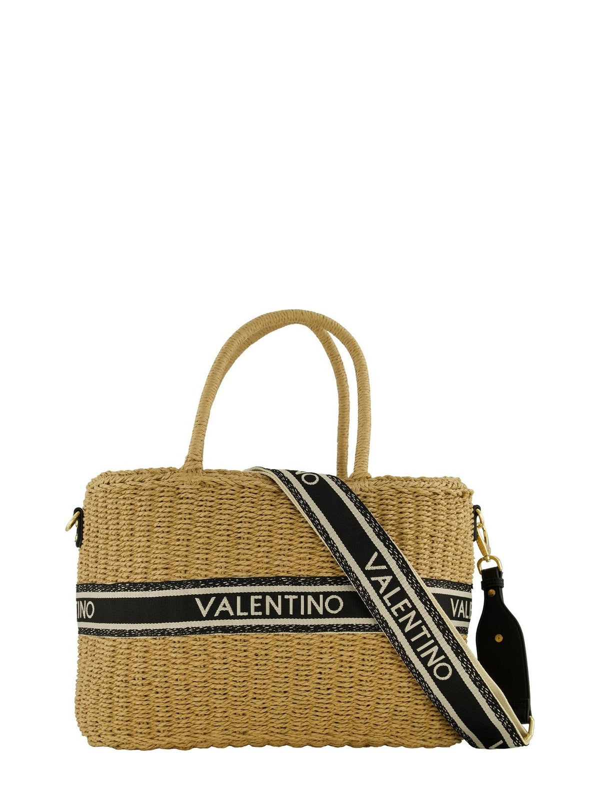 Women's Valentino Boho Shopper in Natural Black