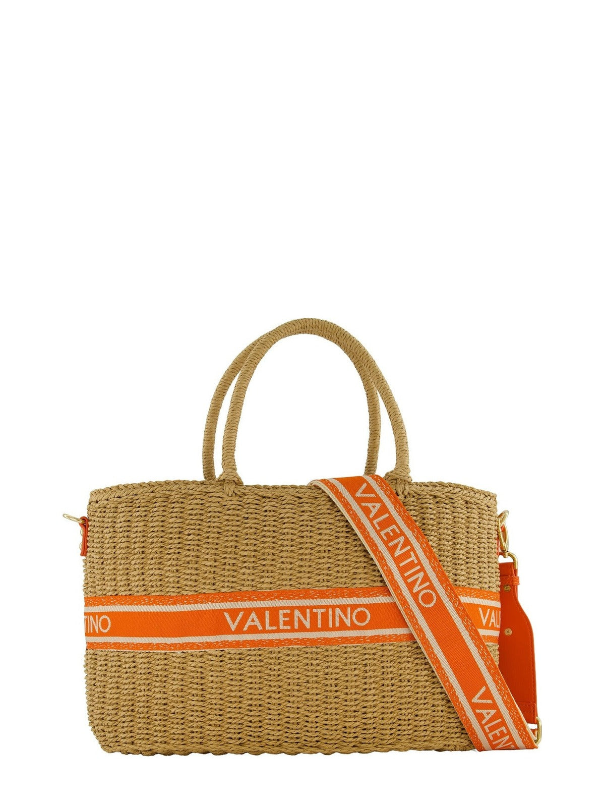 Women's Valentino Boho Shopper in Natural Orange