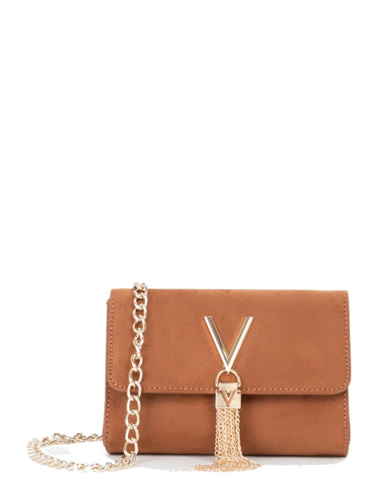 Women's Valentino Divina Winter Flap Bag In Cuoio