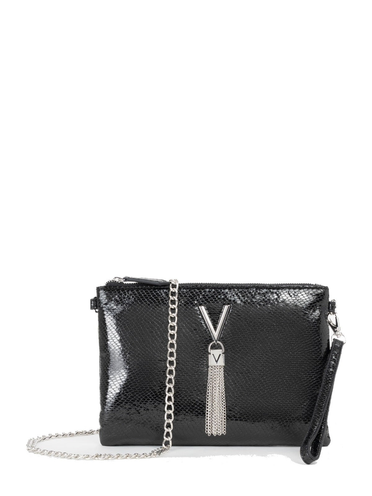 Women's Valentino Divina Winter Pochette Bag In Black