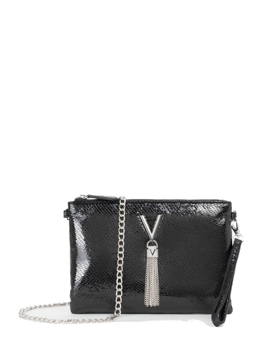Women's Valentino Divina Winter Pochette Bag In Black
