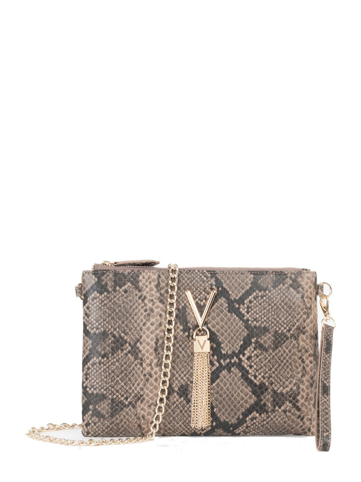 Women's Valentino Divina Winter Pochette Bag In Taupe