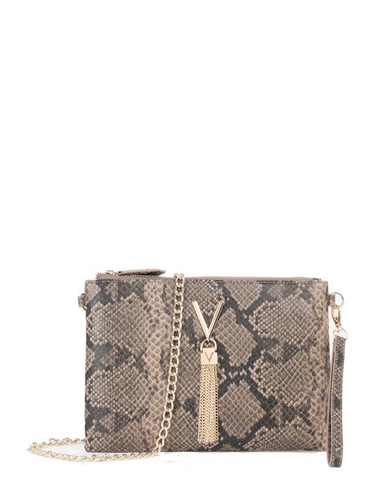 Women's Valentino Divina Winter Pochette Bag In Taupe