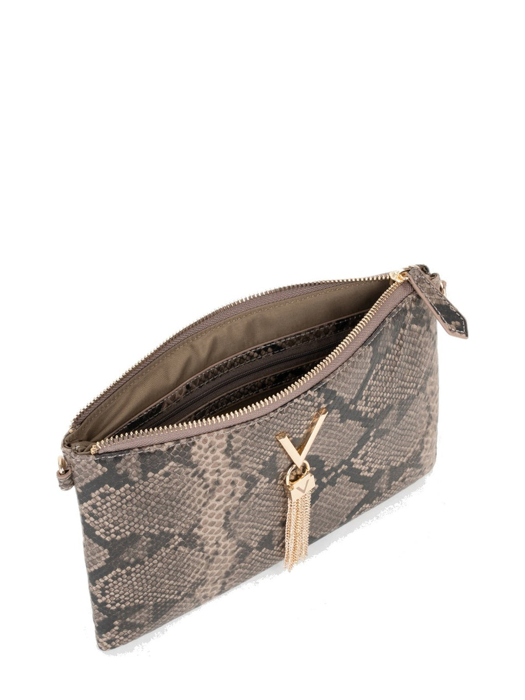 Women's Valentino Divina Winter Pochette Bag In Taupe