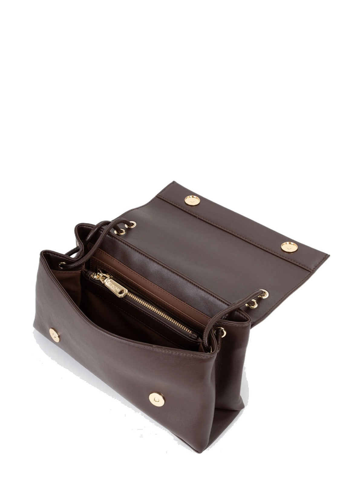 Women's Valentino Fable Re Flap Bag In Dark Brown