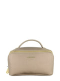 Women's Valentino Faby Metallic Grey Cosmetic Case