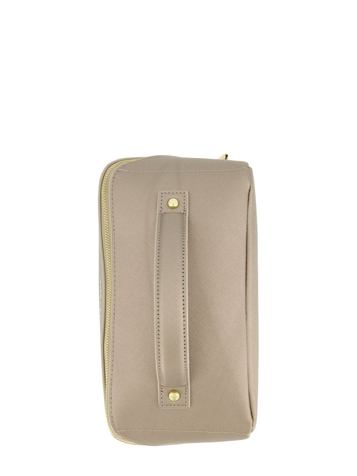 Women's Valentino Faby Metallic Grey Cosmetic Case