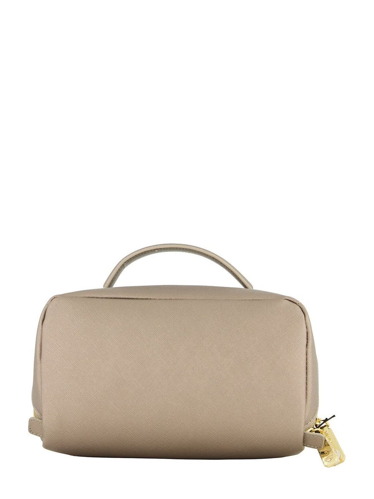 Women's Valentino Faby Metallic Grey Cosmetic Case