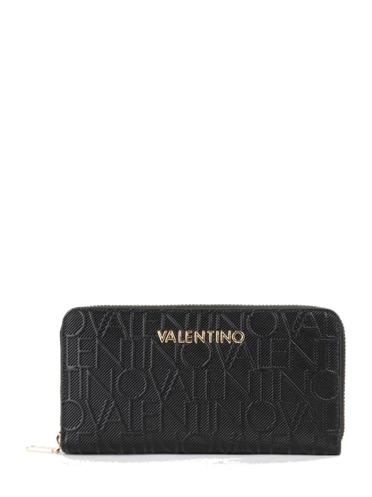 Women's Valentino Gynevra Re Zip Around Wallet In Black