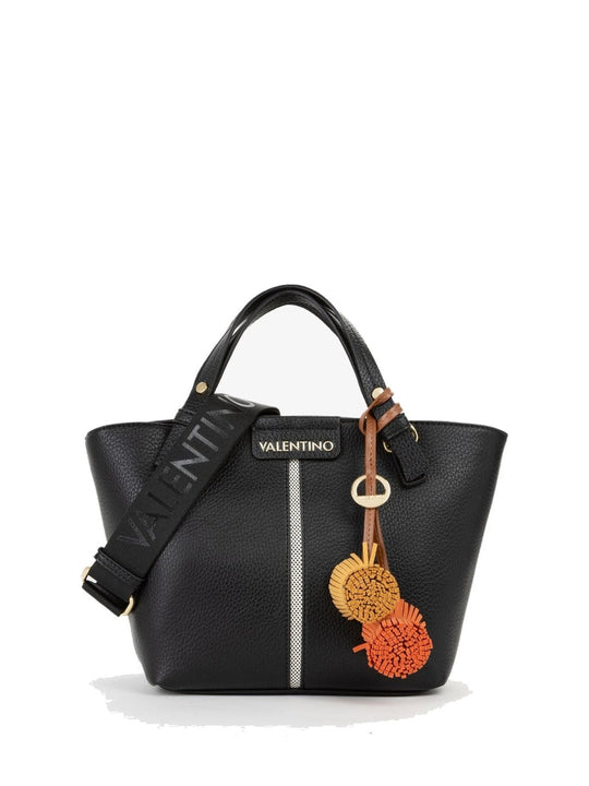 Women's Valentino Hybris Re Mini Shopper Bag in Black