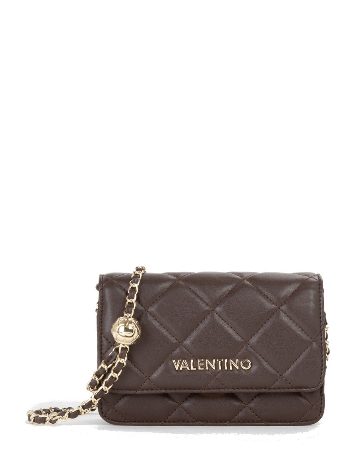 Women's Valentino Ocarina Flap Bag In Dark Brown