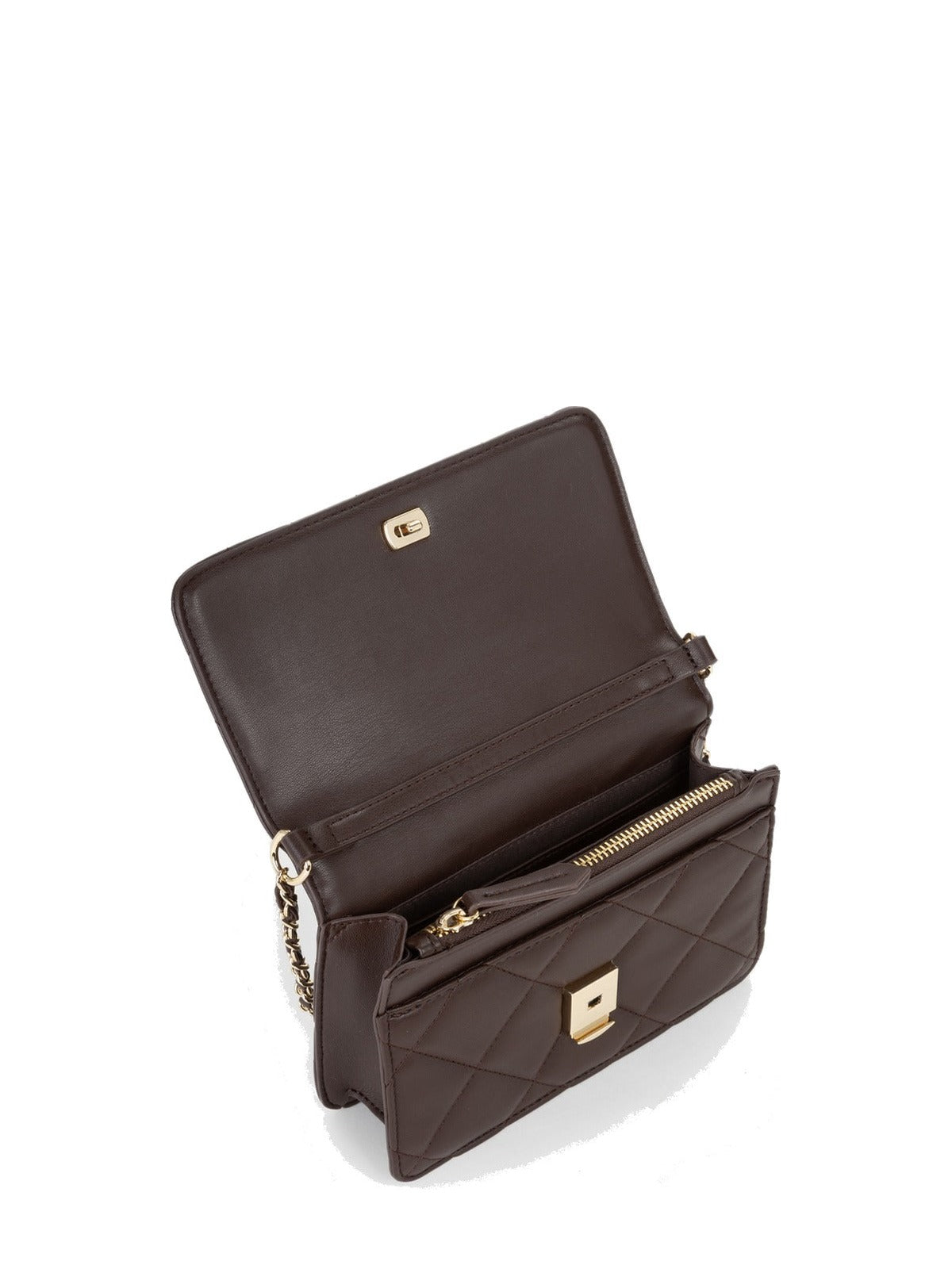 Women's Valentino Ocarina Flap Bag In Dark Brown