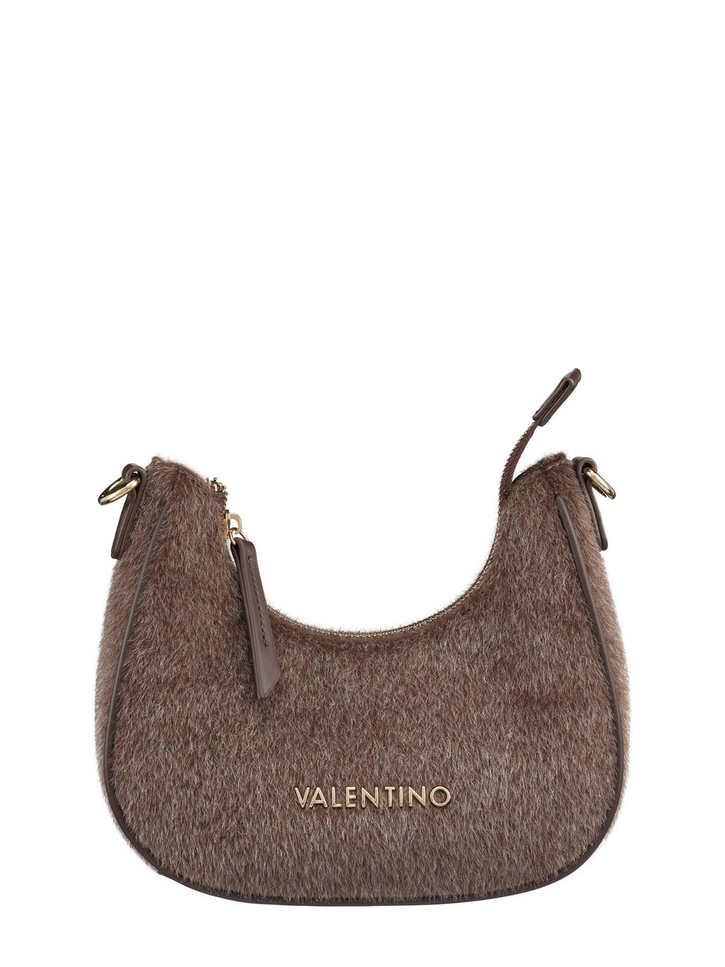 Women's Valentino Ocarina Winter Shoulder Bag In Dark Brown