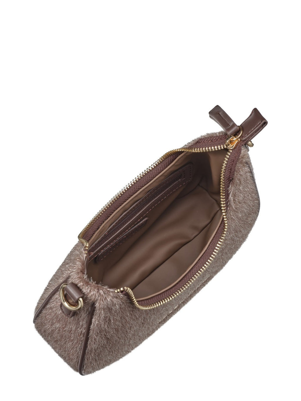 Women's Valentino Ocarina Winter Shoulder Bag In Dark Brown