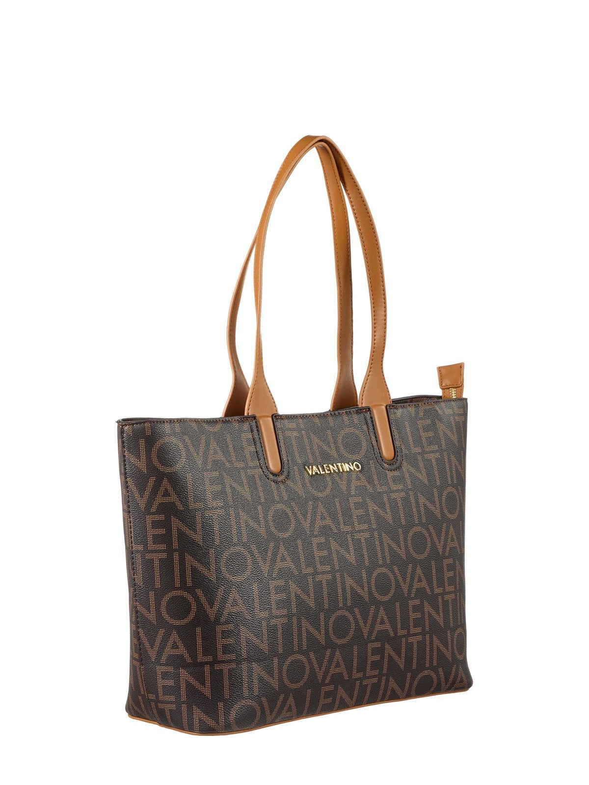 Women's Valentino Regina Re Shopping Bag In Dark Brown