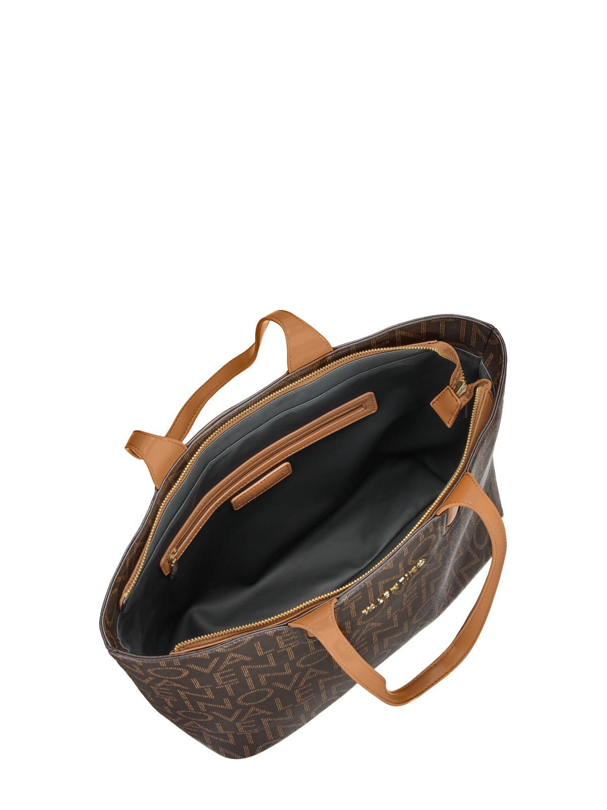 Women's Valentino Regina Re Shopping Bag In Dark Brown