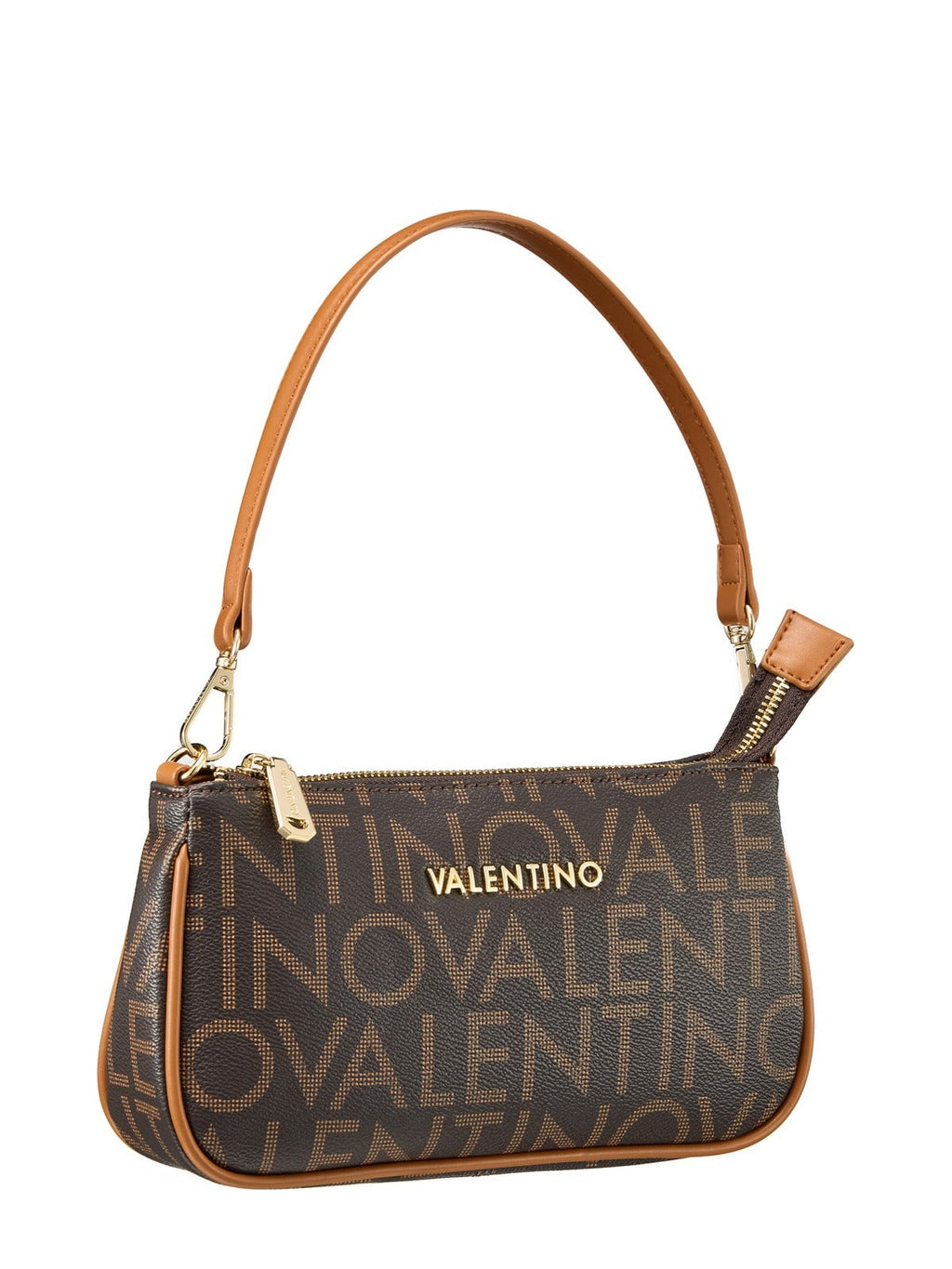 Women's Valentino Regina Re Shoulder Bag In Dark Brown