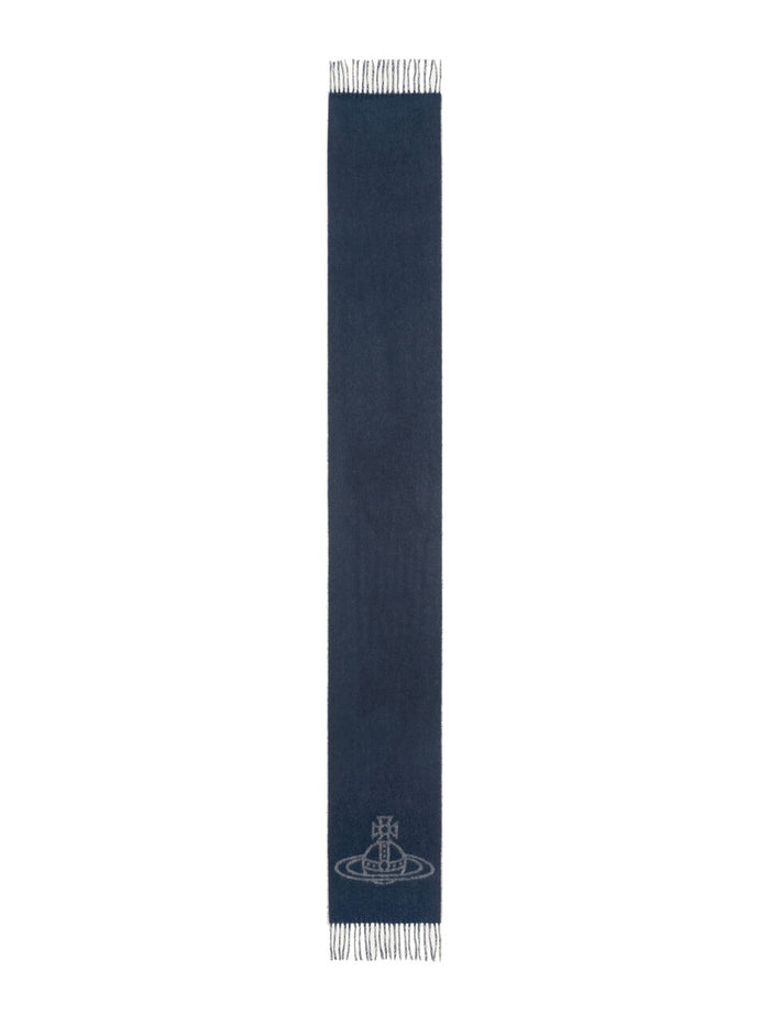 Womens Vivienne Westwood 25X185 Scarf Mineral Grey Scarve