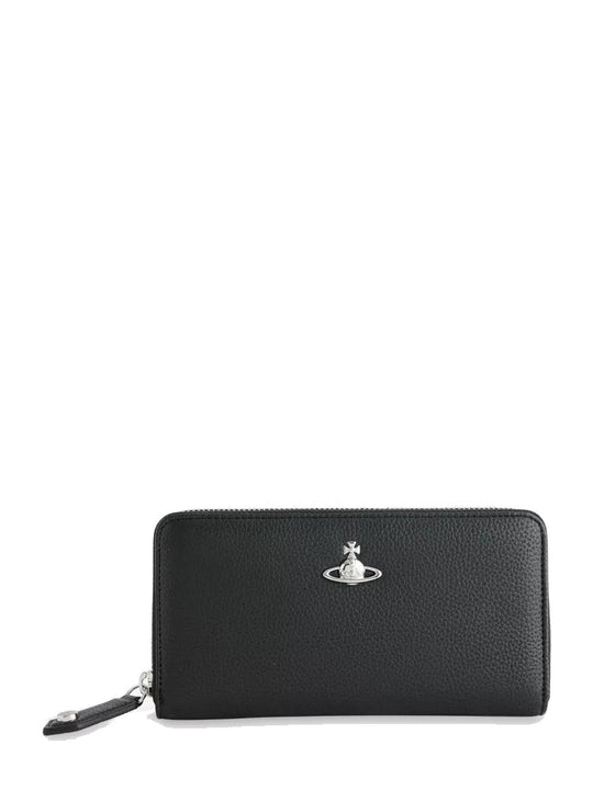 Womens Vivienne Westwood Classic Grain Zip Round Wallet