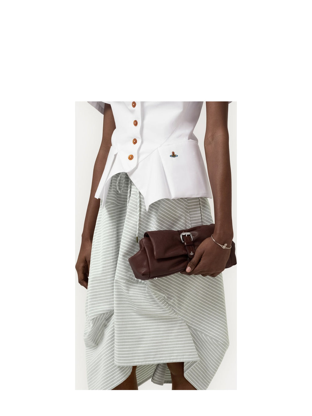 Women's Vivienne Westwood Hazel Treasure Clutch in Chestnut