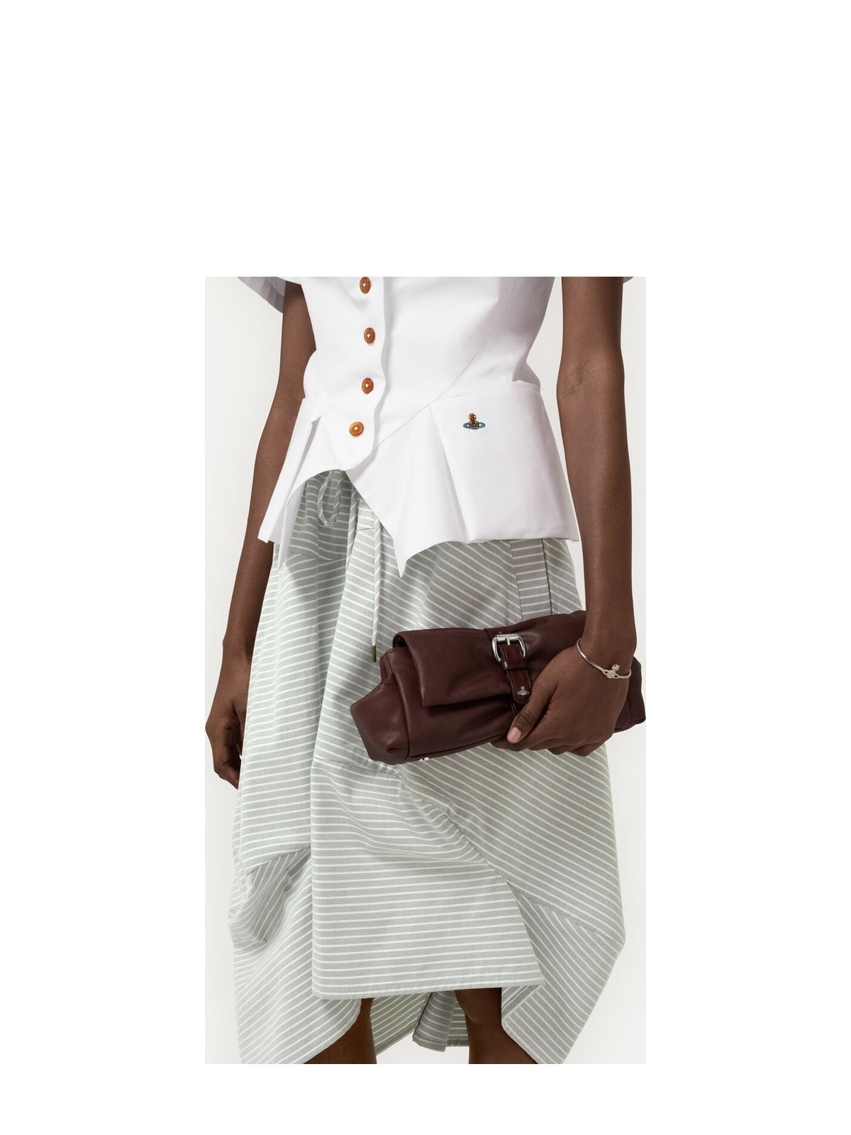 Women's Vivienne Westwood Hazel Treasure Clutch in Chestnut