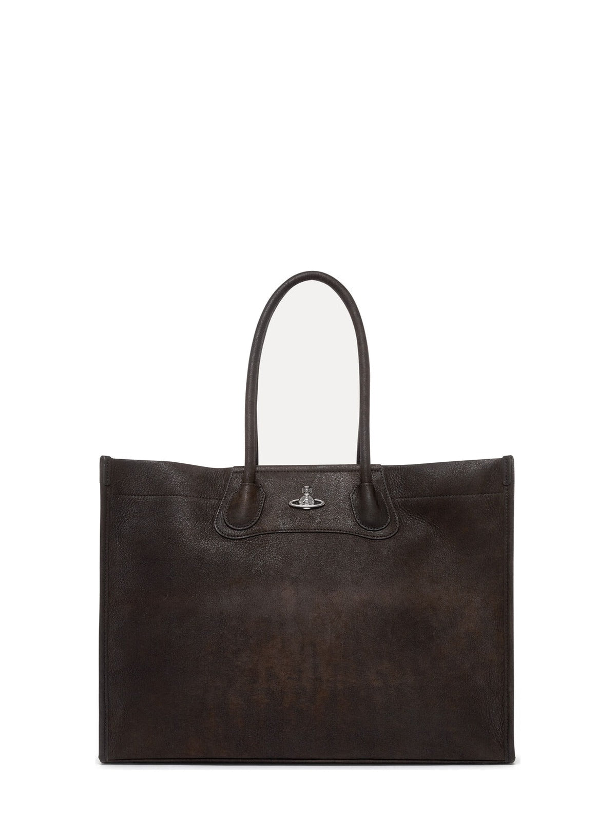 Womens Vivienne Westwood Troy Tote Bag Dark Brown