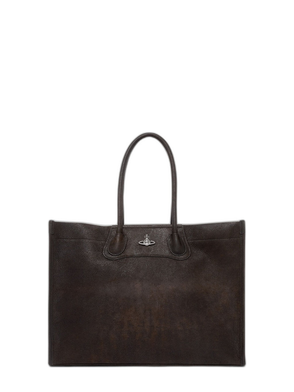 Womens Vivienne Westwood Troy Tote Bag Dark Brown