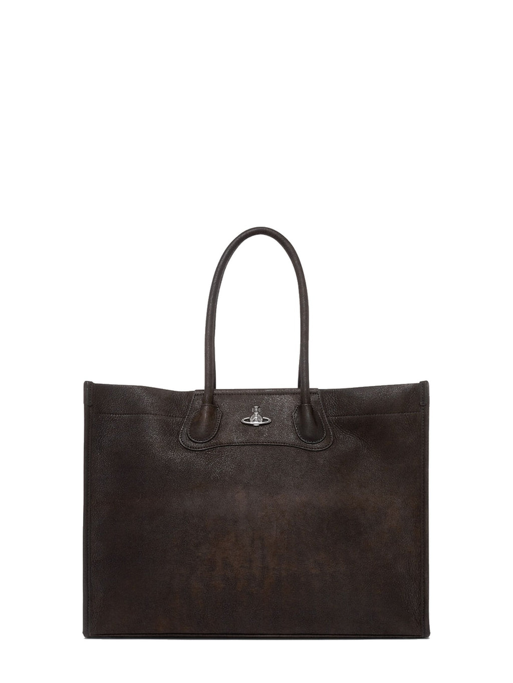 Womens Vivienne Westwood Troy Tote Bag Dark Brown
