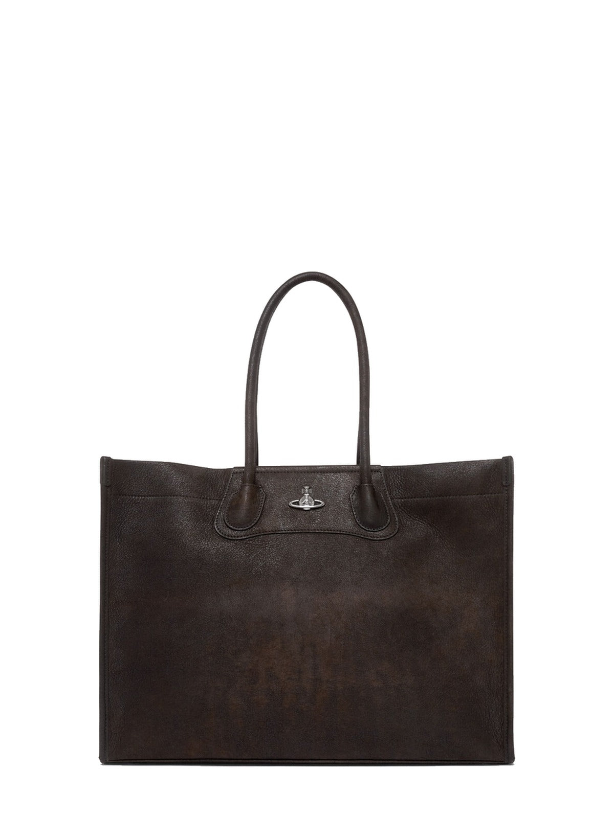 Womens Vivienne Westwood Troy Tote Bag Dark Brown