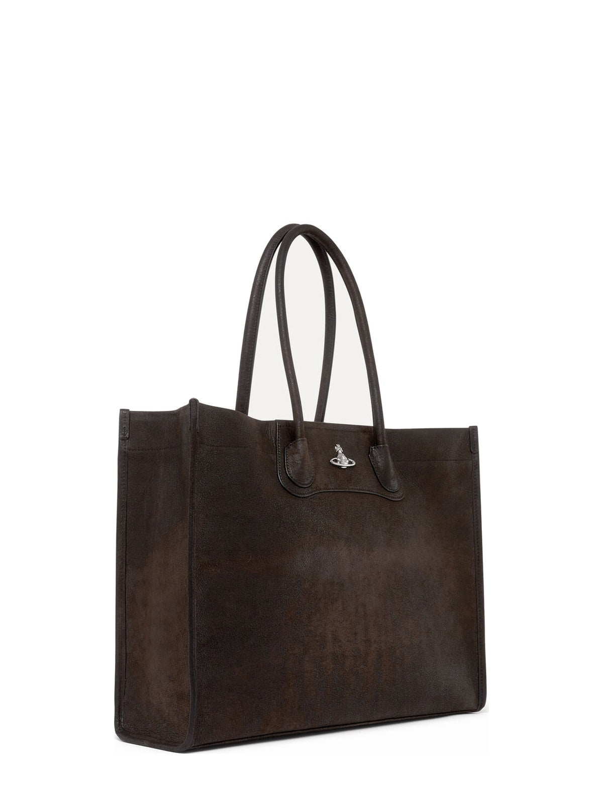Womens Vivienne Westwood Troy Tote Bag Dark Brown