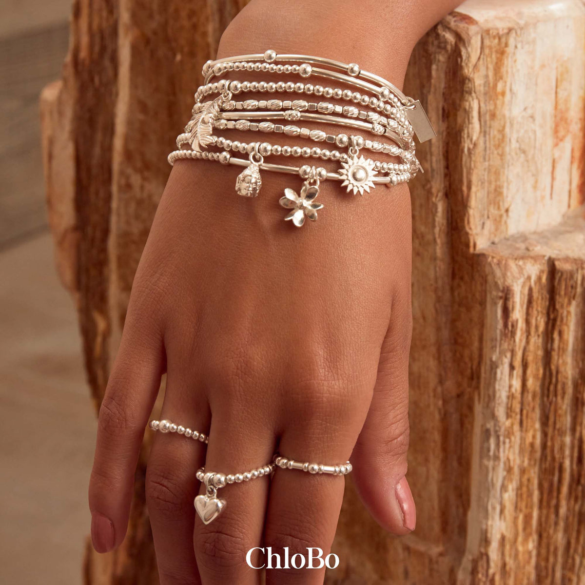 ChloBo ring lifestyle worn on model