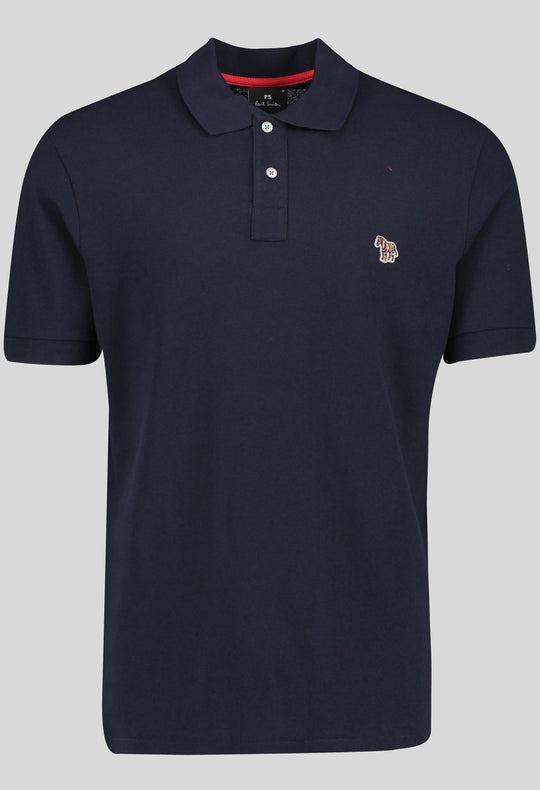 Mens Paul Smith Dark Navy Zebra Regular Fit Polo Shirt