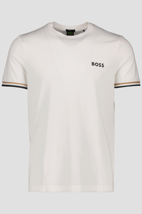 Men's BOSS White Tee MB 2 Slim Fit Logo T Shirt