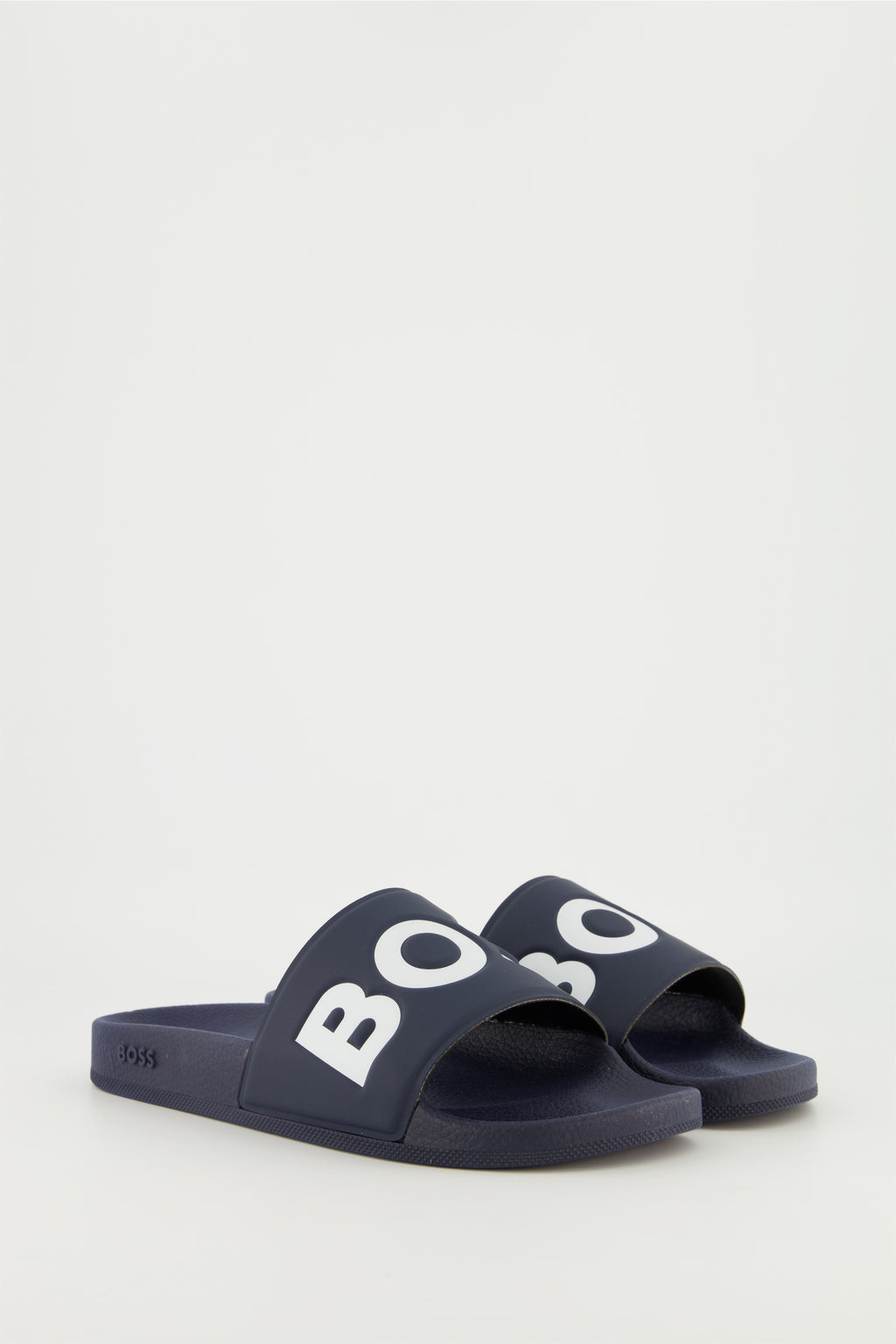 Men's BOSS Dark Blue Aryeh_Slid_rblg Slides — view 2