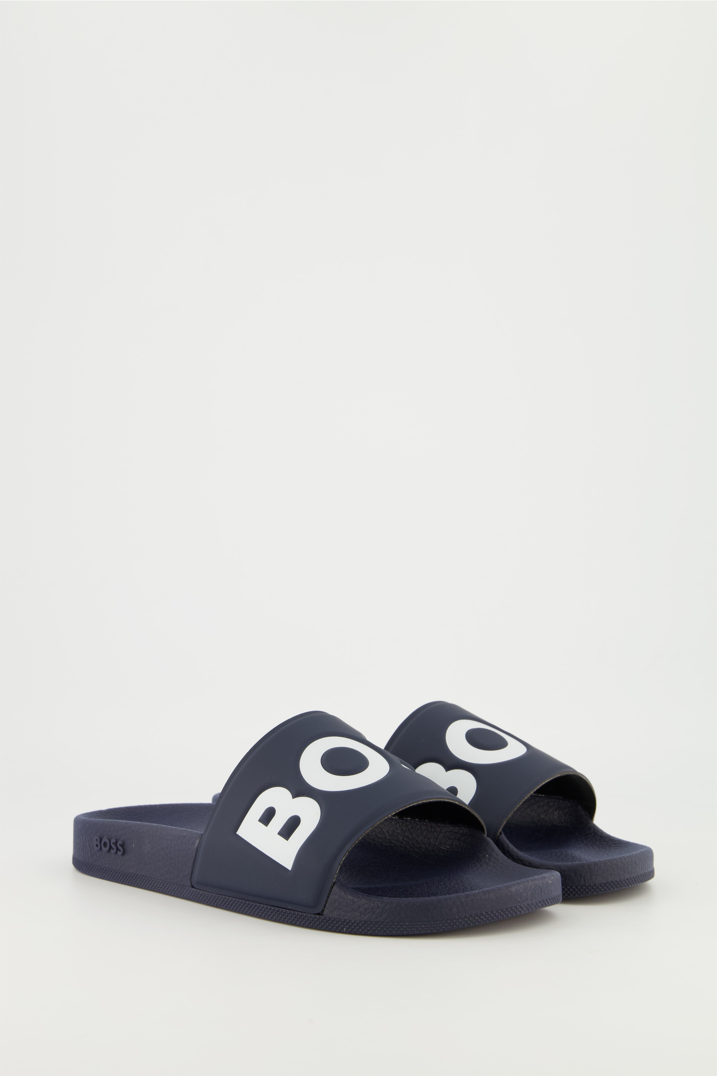 Men's BOSS Dark Blue Aryeh_Slid_rblg Slides — view 2