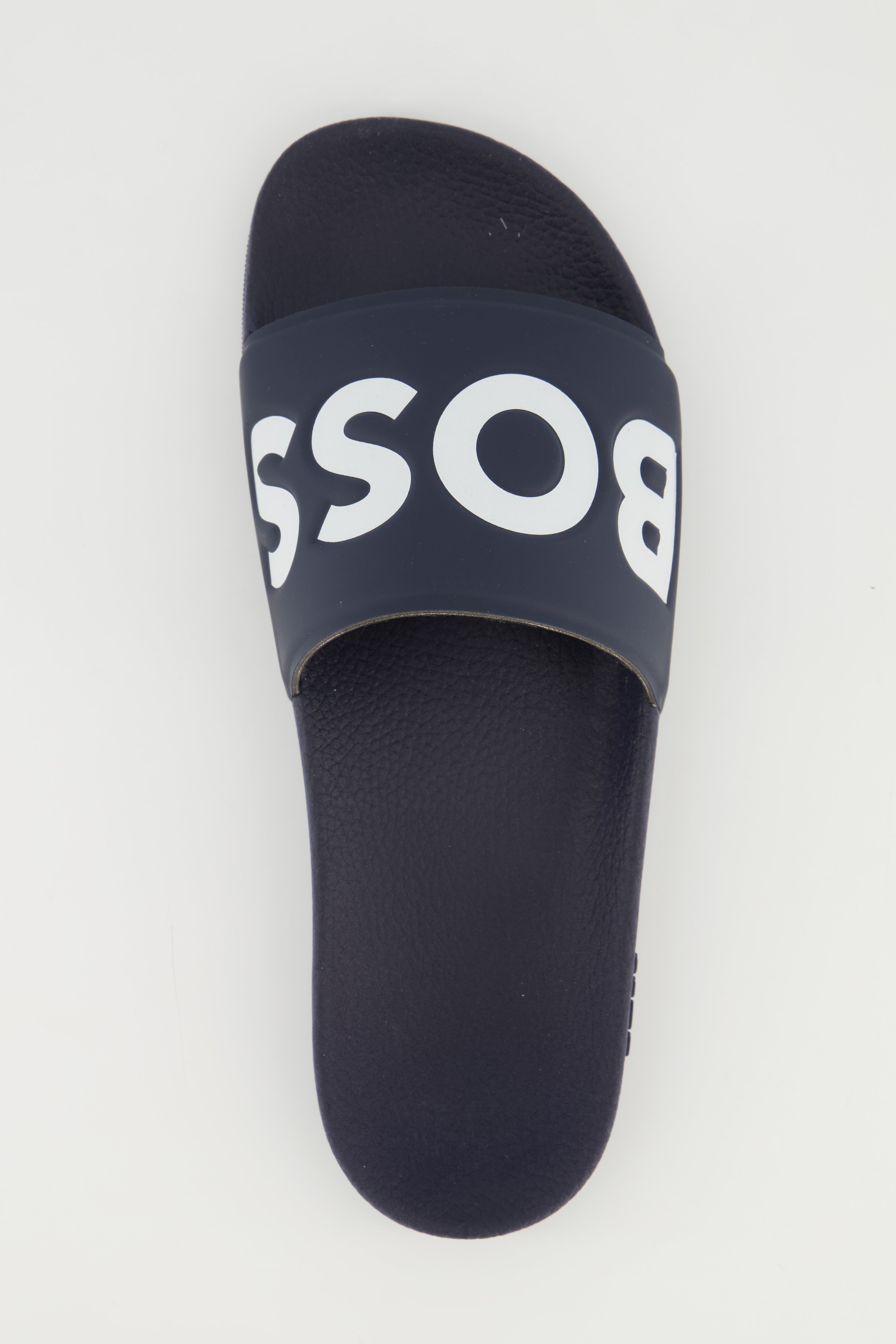 Men's BOSS Dark Blue Aryeh_Slid_rblg Slides — view 8