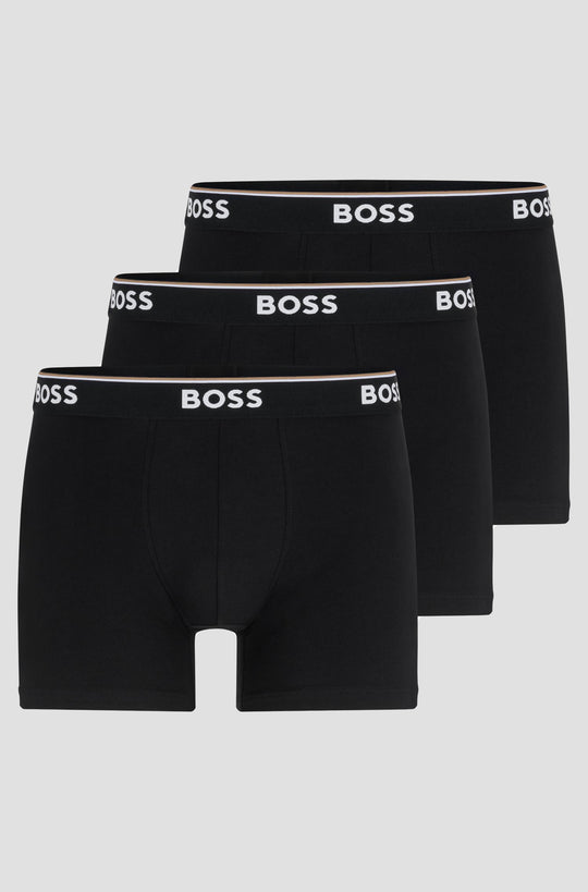 Men's BOSS BoxerBr 3P Power Black Black Underwear