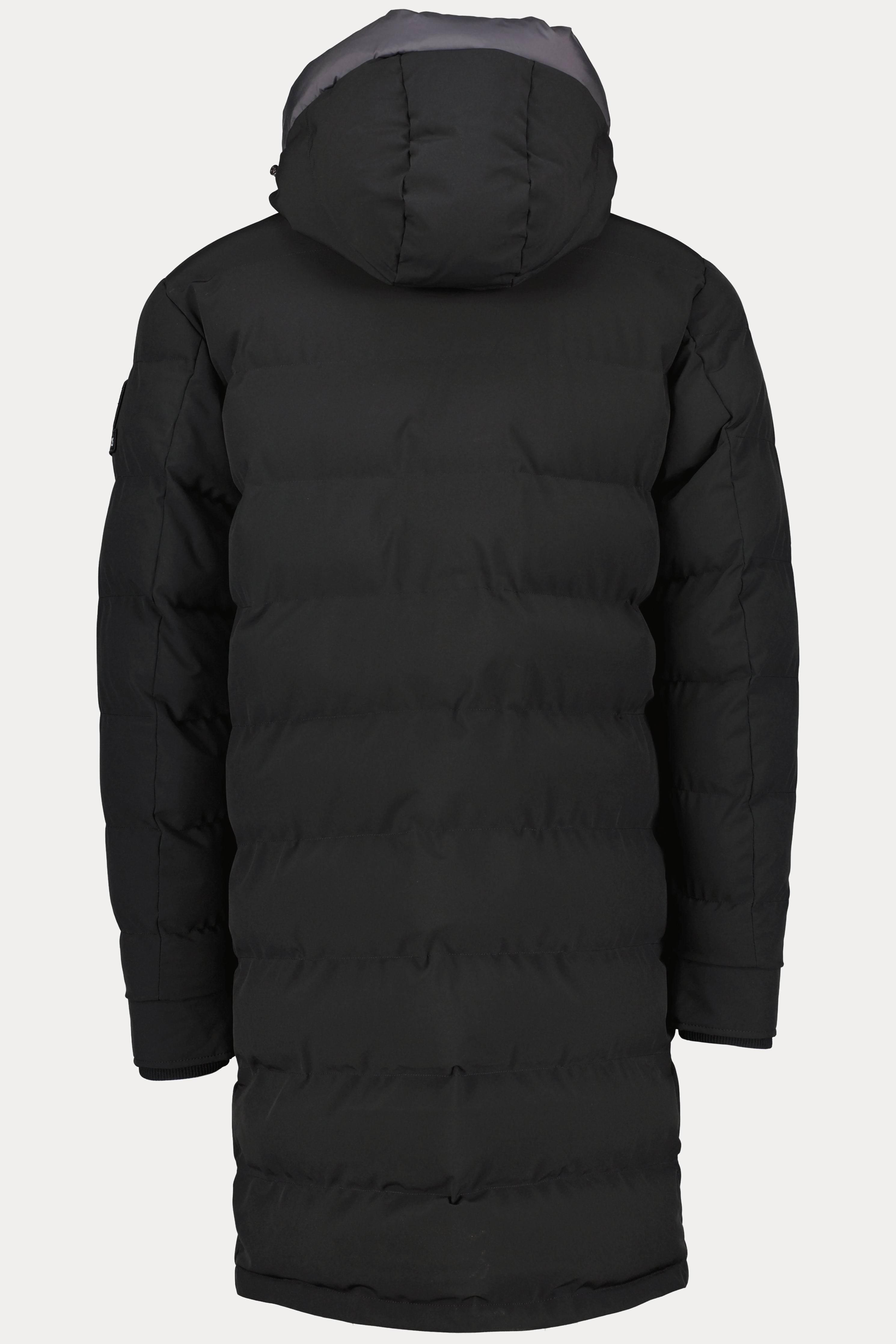 Men's Sandbanks Branksome Black Long Puffer Jacket - image 5