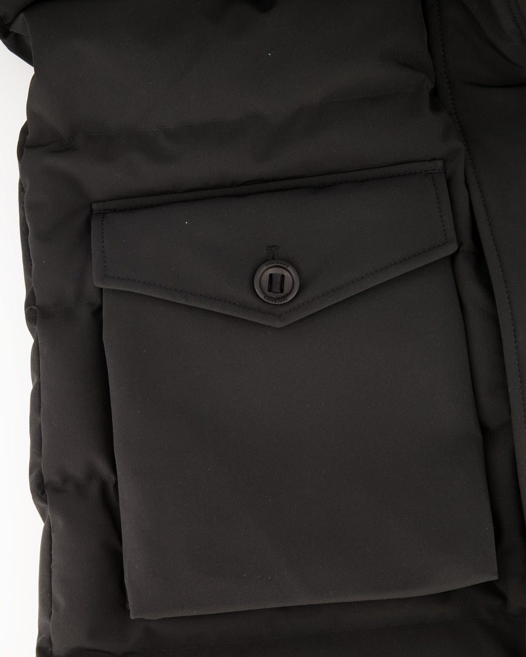 Men's Sandbanks Branksome Black Long Puffer Jacket - image 9